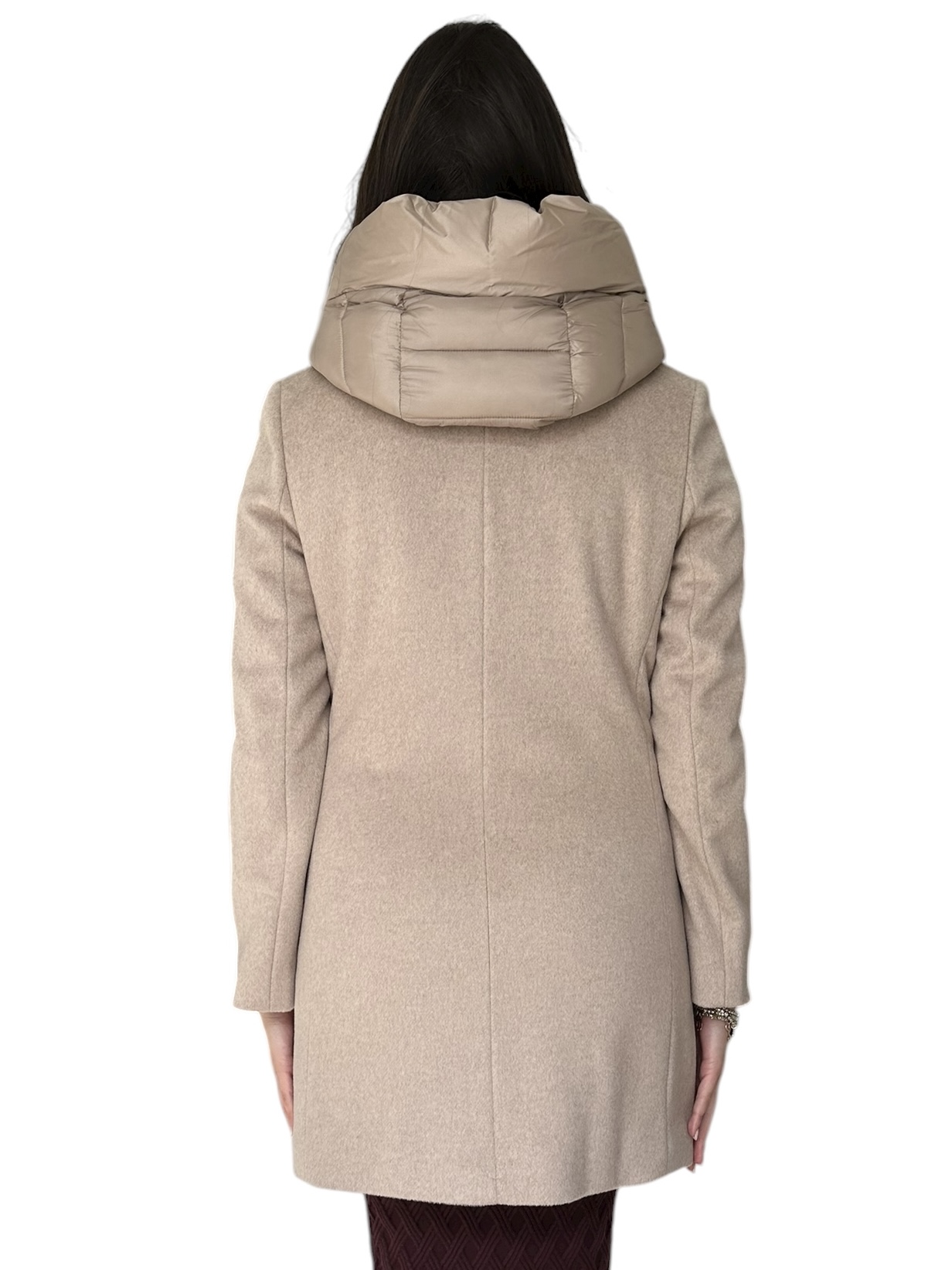 Cappotto trapuntato in tessuto tecnico, marrone Max Mara