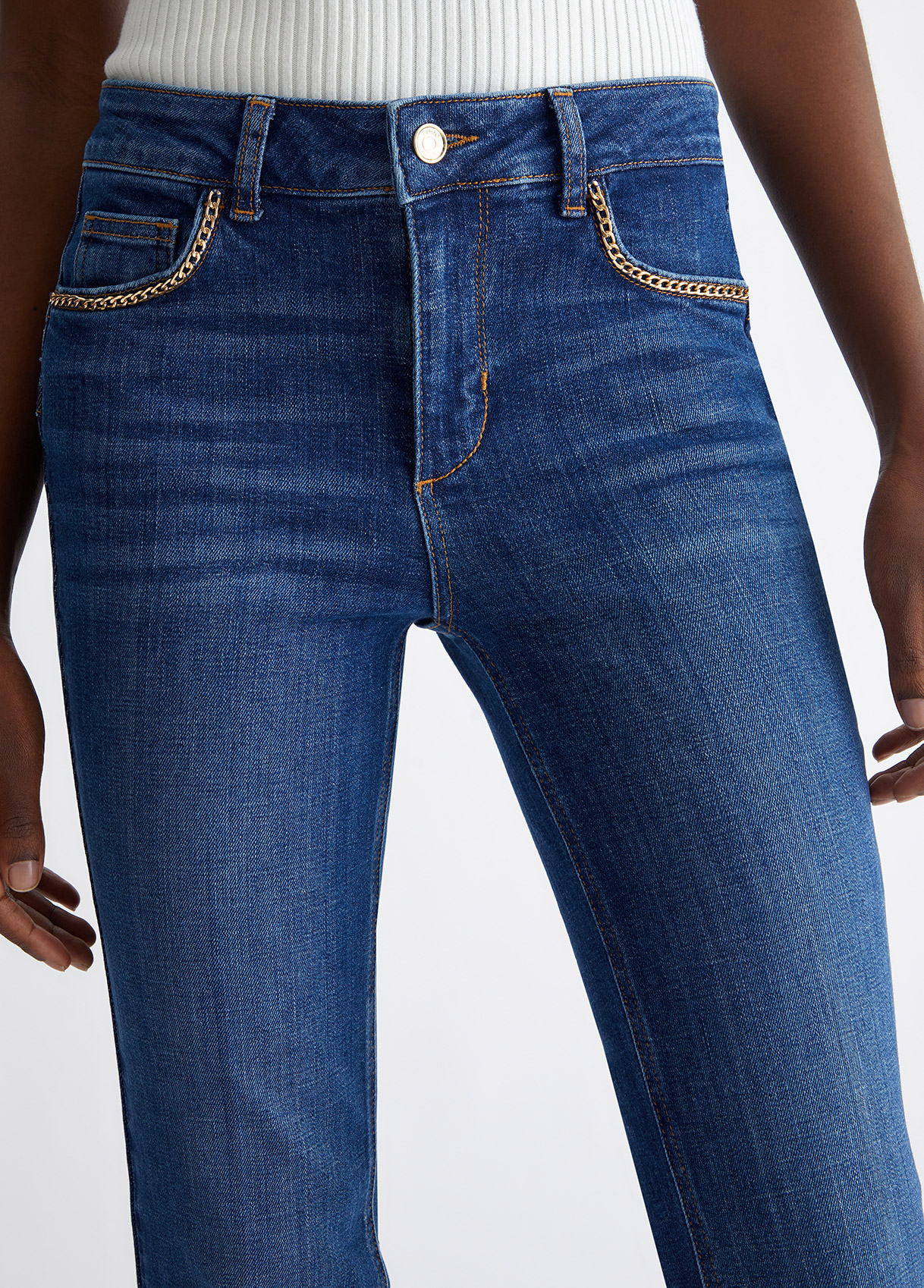 Jeans Donna LKJ1001BLK Con Fodera In Kevlar – Protettivi, Impermeabili, Vita Alta, Denim Lavato, Per Motocicliste