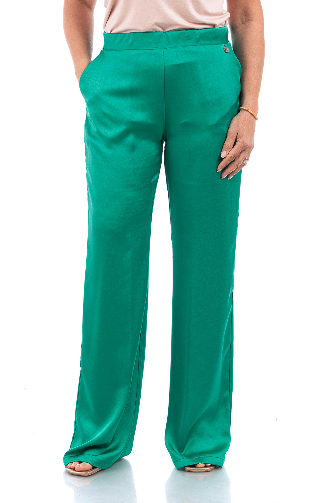 QUIIN21 pantalone palazzo Raso 705
