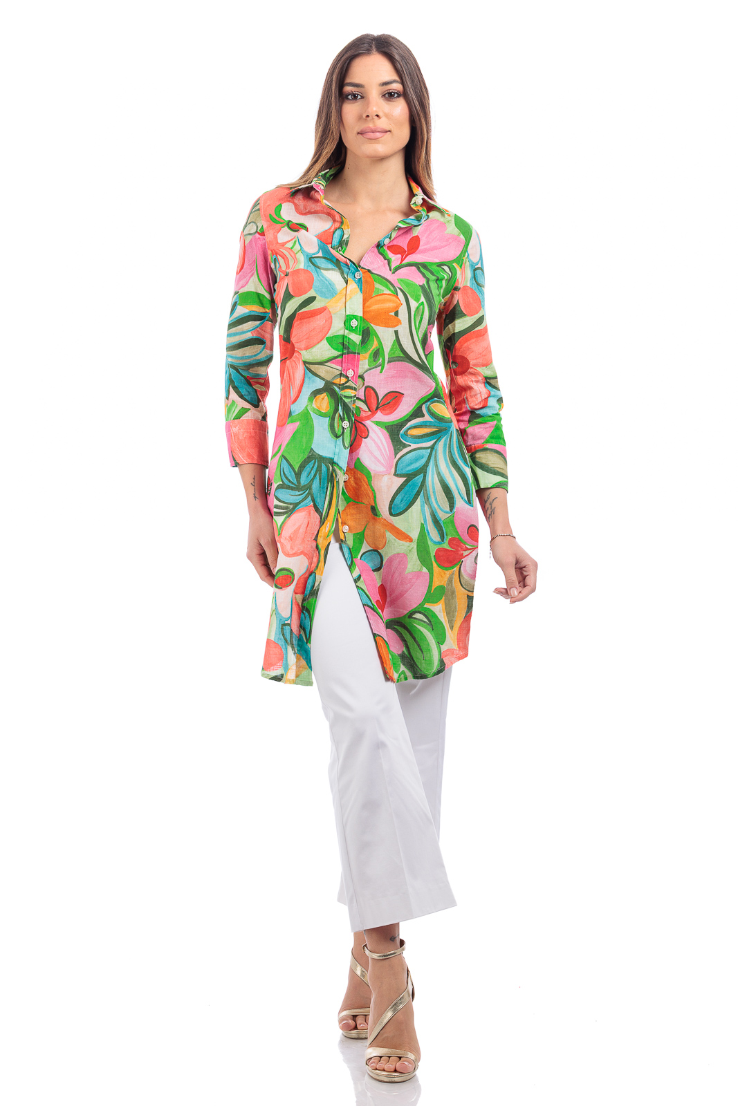 MISS BASTONCINO camicione Cotone D919