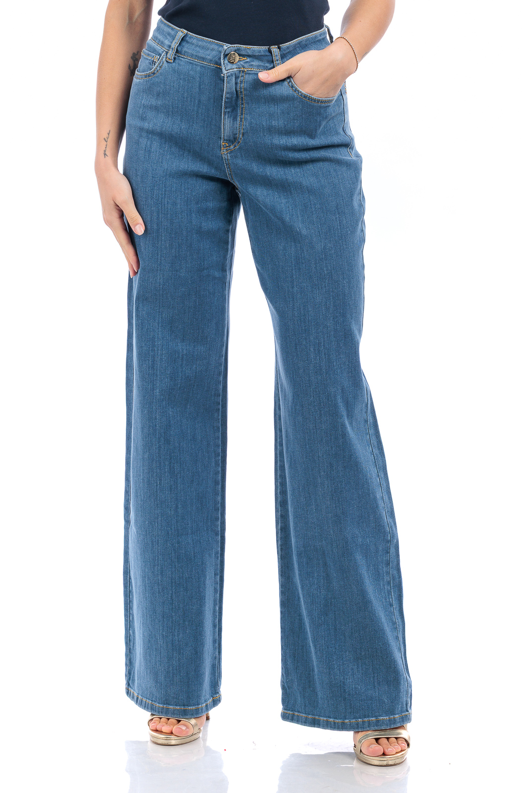 EMME di MARELLA GAMBA LARGA Denim CRESPO