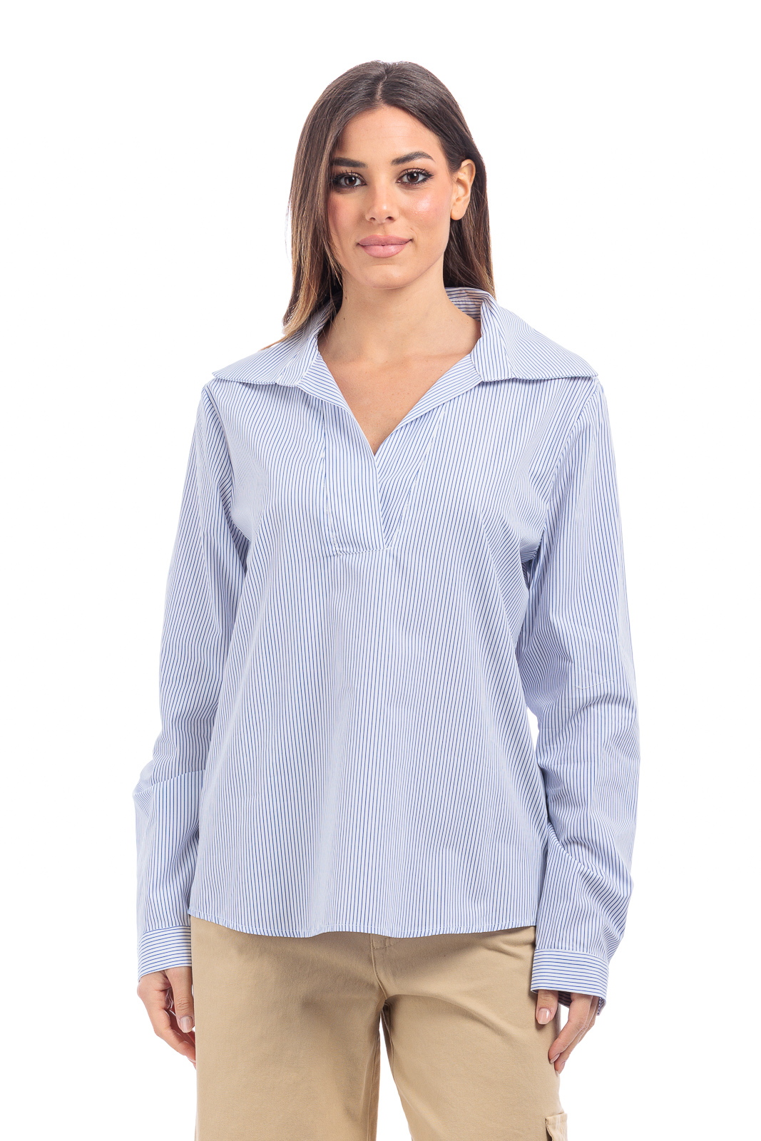 le streghe CAMICIA A RIGHE Cotone GM108