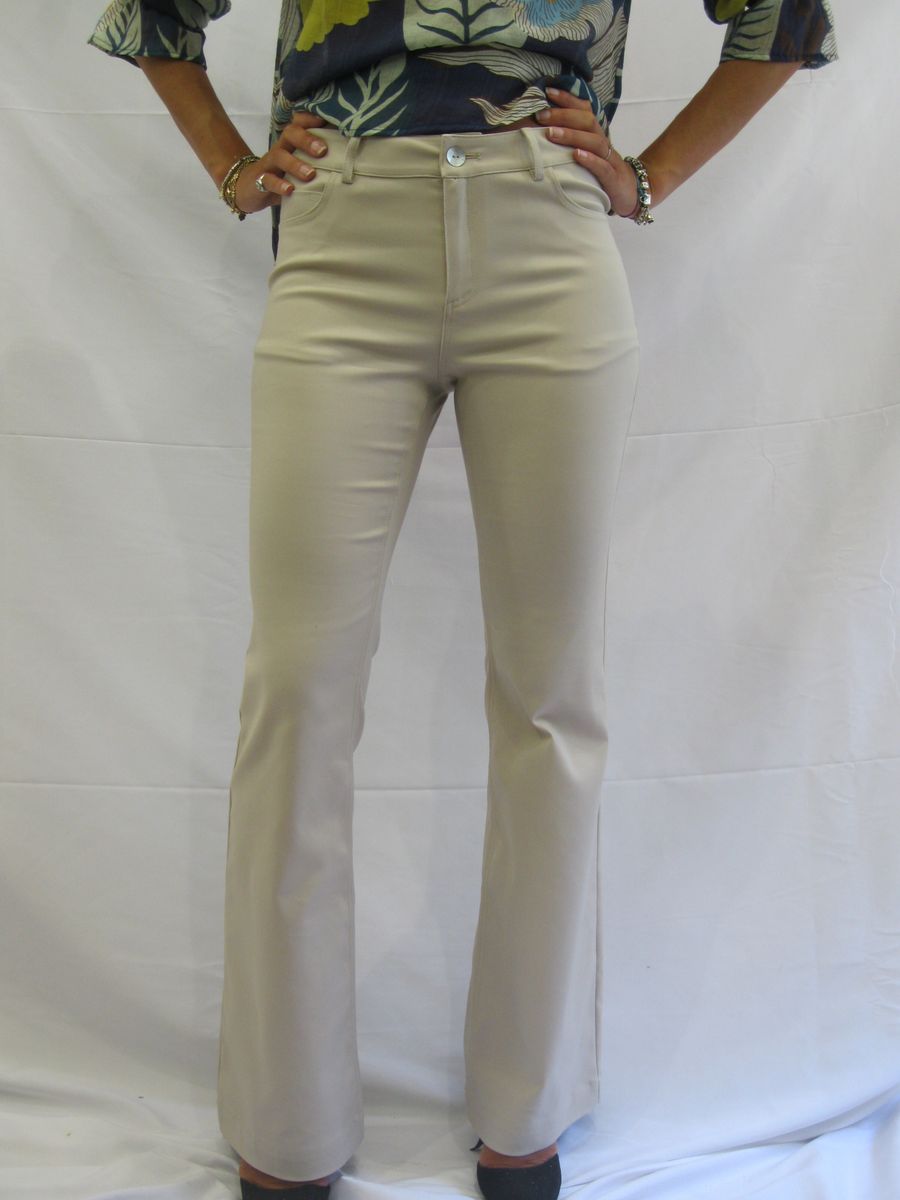 lana caprina pantalone zampa Cotone 2283