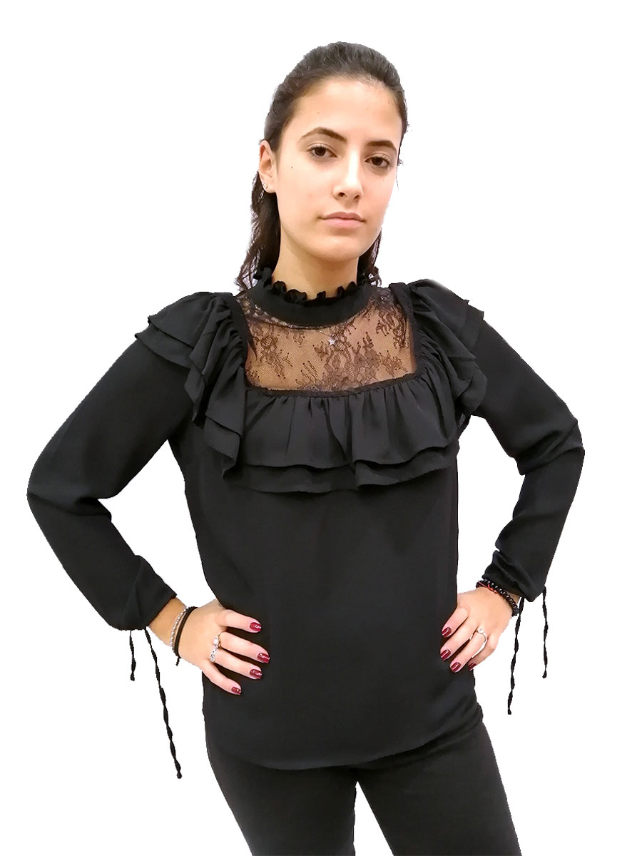 axel camicia rouches Poliestere 8401-0009
