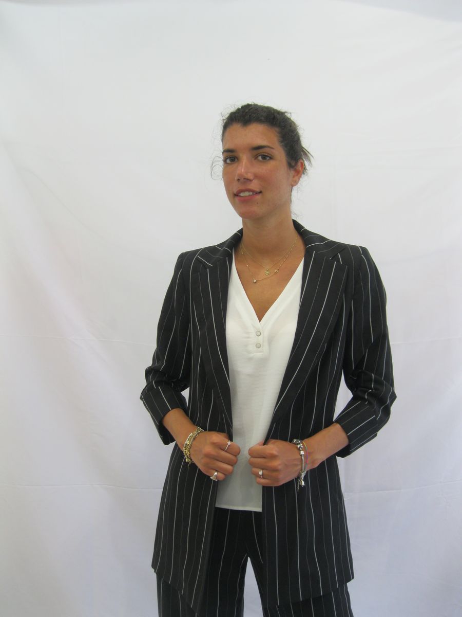 lana caprina giacca lunga Lino 2256