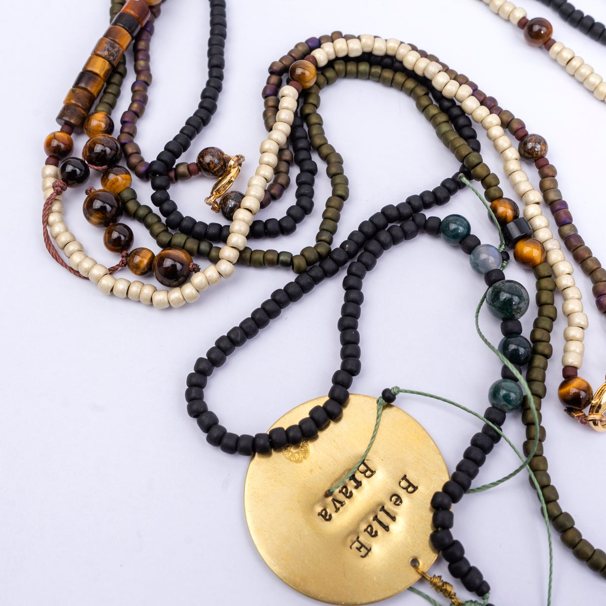 【Gian Paolo Fantoni】BEADS NECKLACE GIAN PAOLO FANTONI COLLANA CON MICROPERLINE