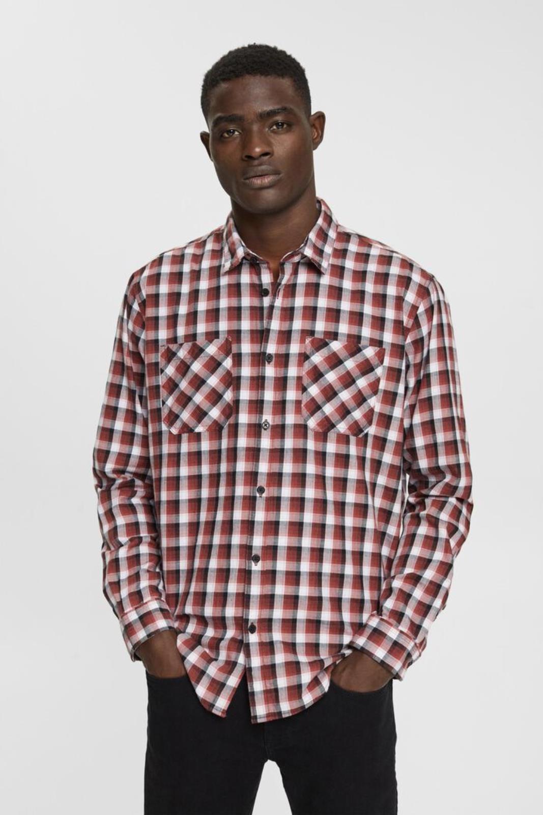 ESPRIT Camicia Classica Uomo Con Tasche