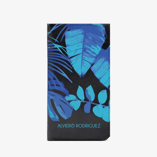 ALVIERO RODRIGUEZ SMARTCASE NERO BLUE LEAFS