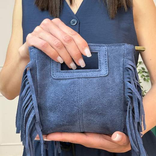 su-mini borsa frange