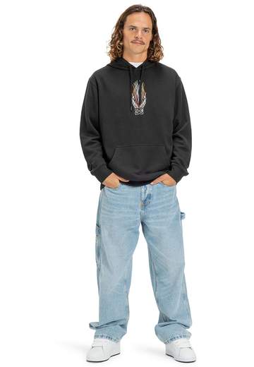 Felpa con Cappuccio da Uomo DC Shoes Burnt Out