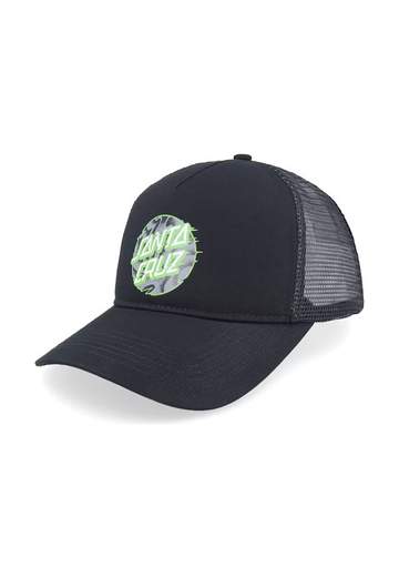 Santa Cruz Vivid Slick Dot Meshback SS24 Black