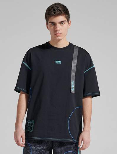 Dolly Noire Titan II Wireframe Arena T-Shirt Oversize