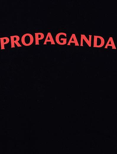 Propaganda Logo Glass Hoodie Black Fw23