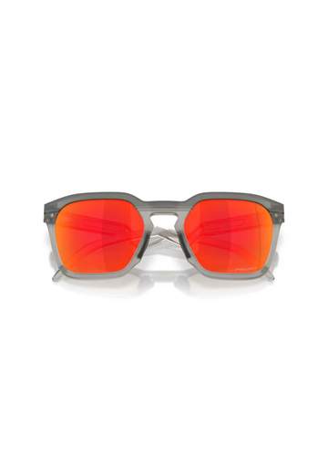 Oakley Hstn Sq Matte Grey Smoke Prizm Ruby