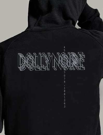 Dolly Noire Logo Wireframe Hoodie