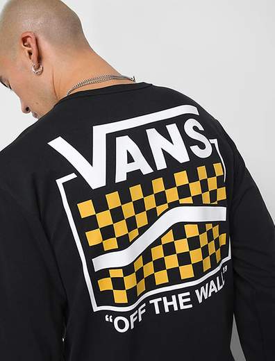 Vans Off The Wall Sidestripe Box Ls Tee