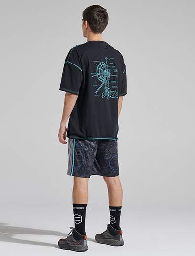 Dolly Noire Titan II Wireframe Arena T-Shirt Oversize