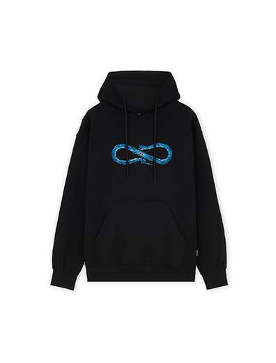 Propaganda Logo Glass Hoodie Black Fw23