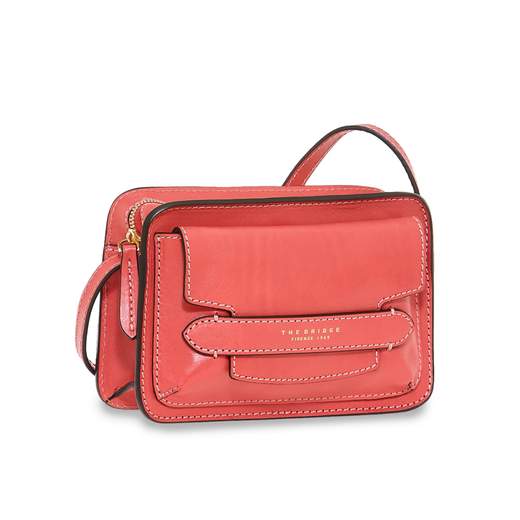 THE BRIDGE, 04190301, tracollina, mini bag, cuoio, made in italy