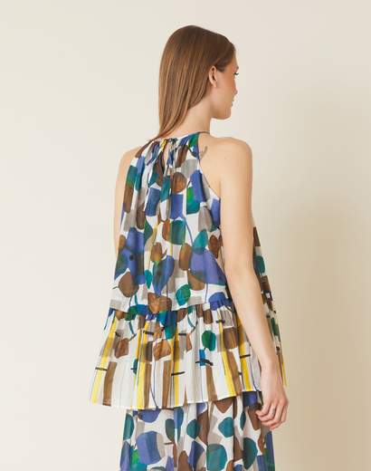 MANILA GRACE, S3/J/Y282CS: top in 100% cotone made in Italy