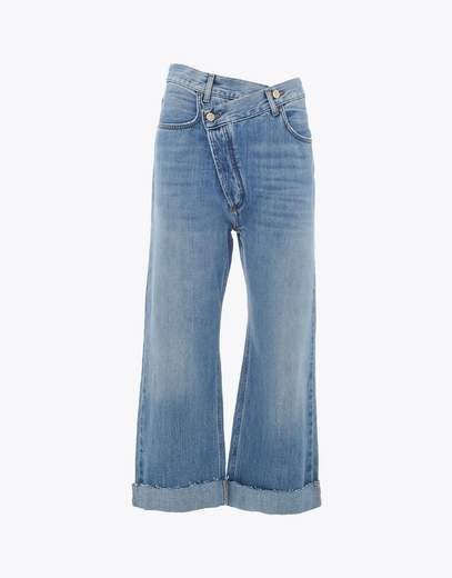 Manila Grace S5JJ320CU, Denim asimmetrico