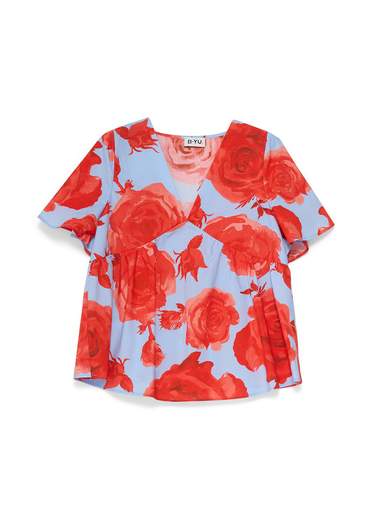 B.YU BY010248, Blusa con Maxi Rose