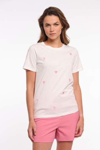 Rino & Pelle DREA, T-Shirt con ricamo a cuore