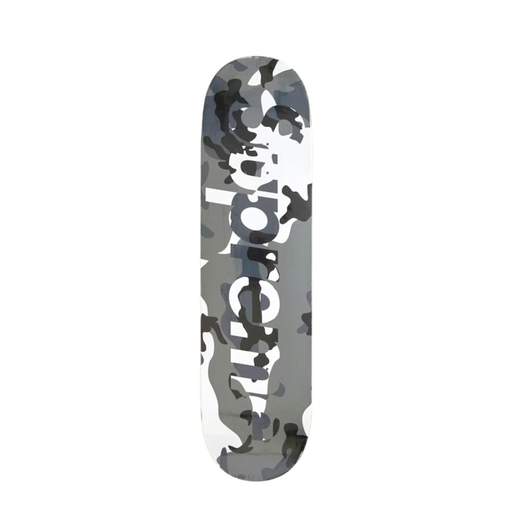 SUPREME CAMO LOGO SKATEBOARD