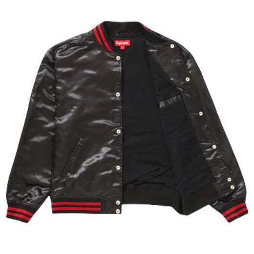 Supreme Giubbino Uomo TRASHER SATIN VARSITY