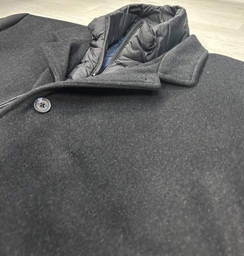Cappotto invernale da uomo taglie grandi con gilet interno