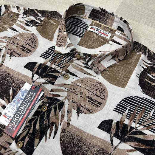 Camicia uomo in Lino 100% traspirante - Taglie grandi No Way Sport