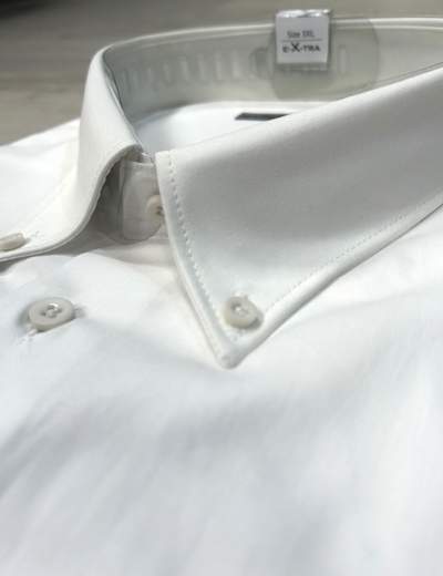 Camicia uomo taglie grandi Sea Barrier in cotone 100%-Manica lunga extra comfort
