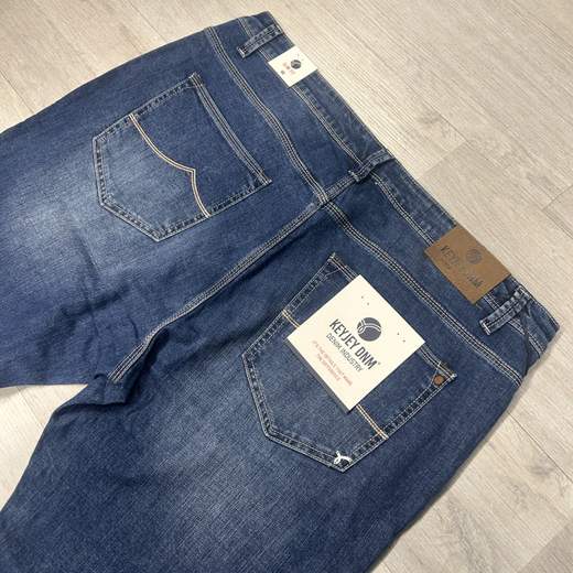 Jeans uomo taglie grandi KeyJey in denim blu