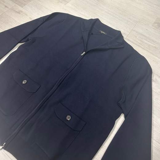 Maglia full zip con tasche applicate - Taglie grandi Louis Plein