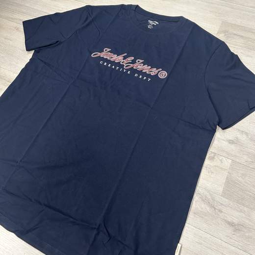 T-shirt da uomo in cotone con stampa frontale - Jack&Jones