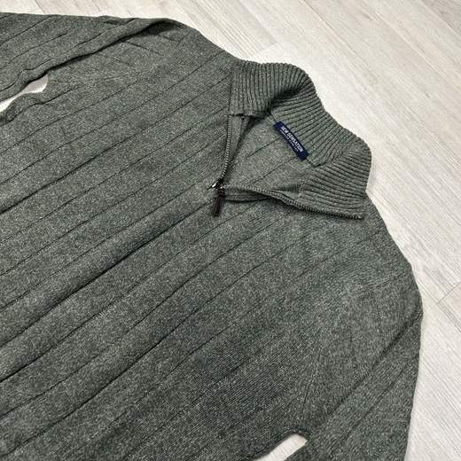Maglione uomo mezza zip in misto lana