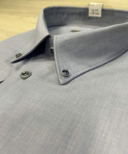 Camicia uomo taglie grandi Sea Barrier in cotone 100%-Manica lunga extra comfort