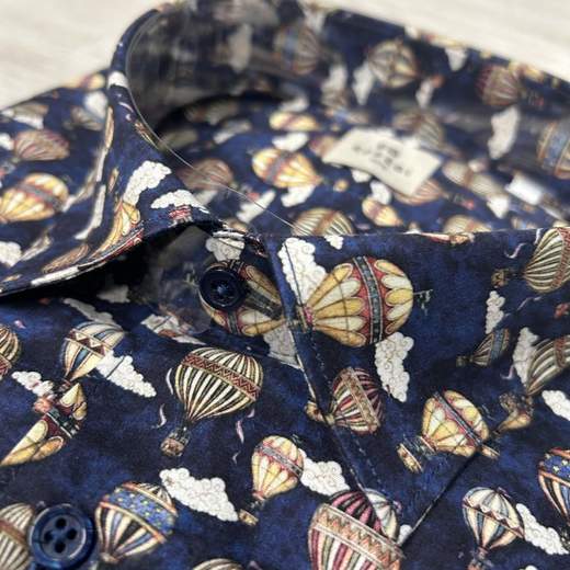 Camicia uomo FB a fantasia manica lunga