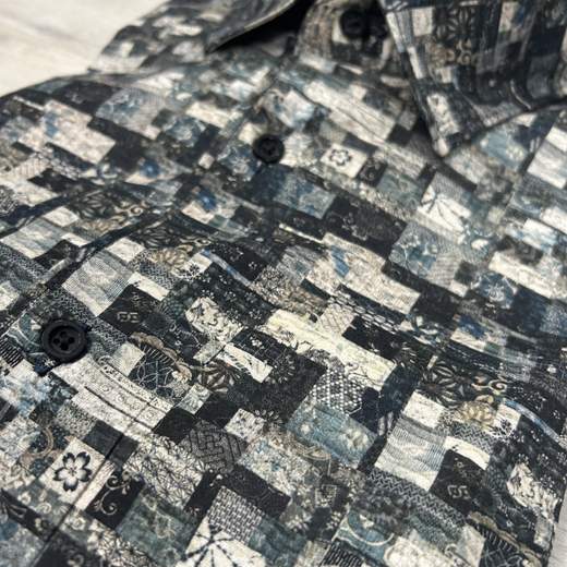 Camicia uomo FB a fantasia manica lunga