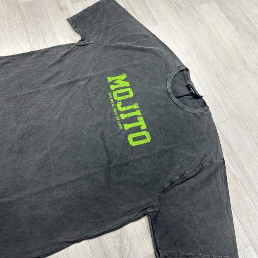 T-shirt uomo in cotone traspirante con stampa Mojito - Taglie Grandi Maxfort