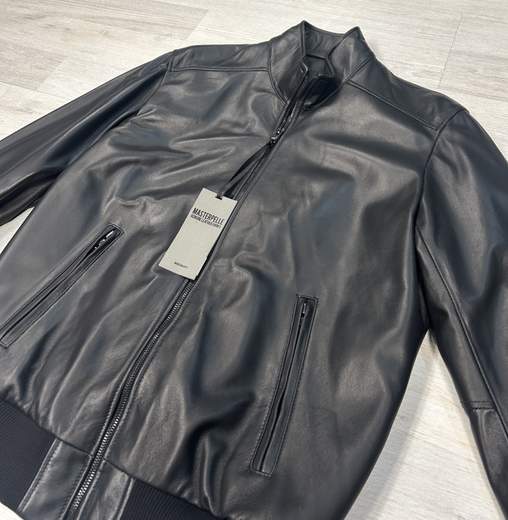 Bomber in vera pelle da uomo invernale