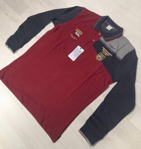 Polo manica lunga, bicolor No Way Sport articolo JR23828