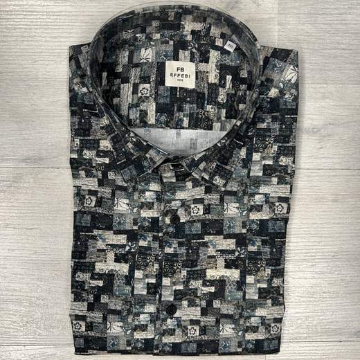 Camicia uomo FB a fantasia manica lunga