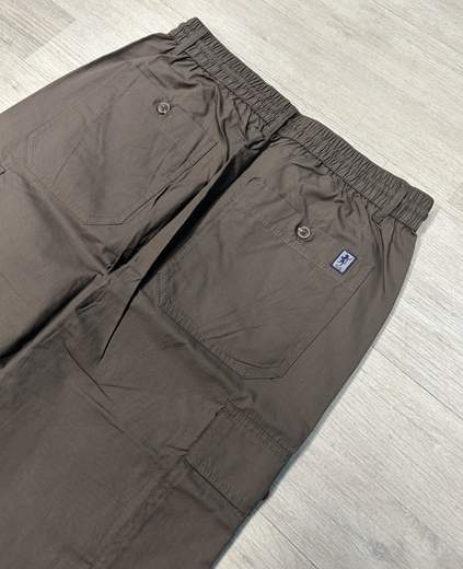 Pantaloni uomo cargo Sea Barrier in cotone con coulisse e tasconi