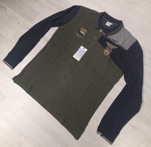 Polo manica lunga, bicolor No Way Sport articolo JR23828