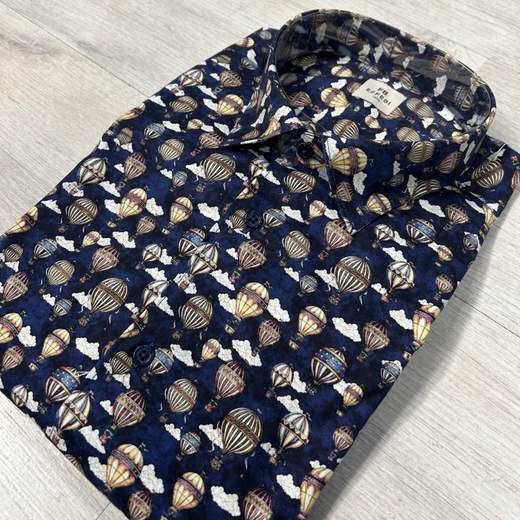 Camicia uomo FB a fantasia manica lunga