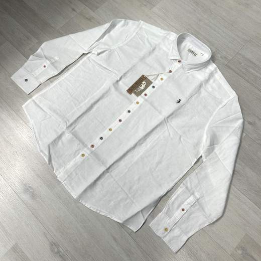 Camicia uomo 100% Lino leggera e traspirante - taglie grandi Club House Polo