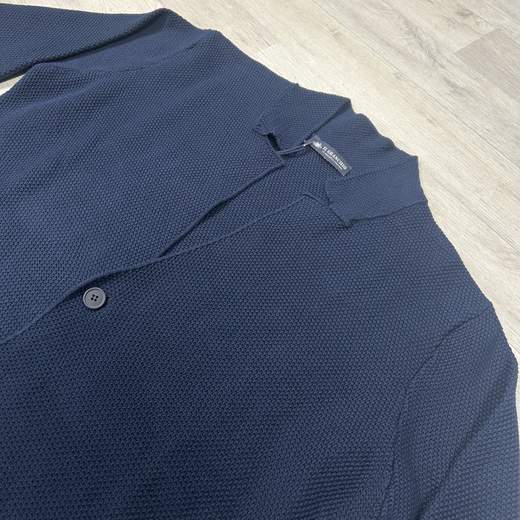 Cardigan uomo in cotone con bottoni Blu - Il Granchio