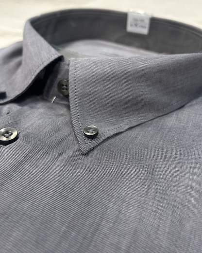 Camicia uomo taglie grandi Sea Barrier in cotone 100%-Manica lunga extra comfort