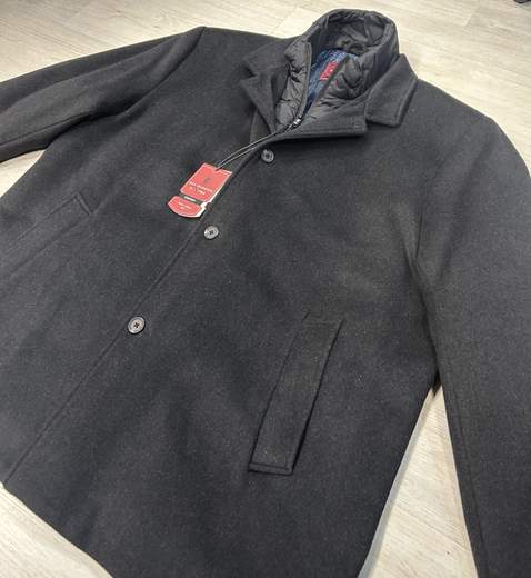 Cappotto invernale da uomo taglie grandi con gilet interno